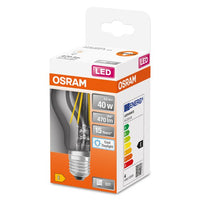 OSRAM LED Retrofit Classic A Lampe klar (ex 40W) 4,5W / 6500K Kaltweiß E27-Leuchtmittel-LEDVANCE Shop