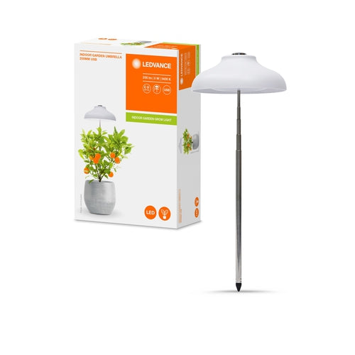 LEDVANCE Indoor Garden Umbrella LED Pflanzenlicht 20cm USB 5V 5W / 3400K-Pflanzlichter-LEDVANCE Shop