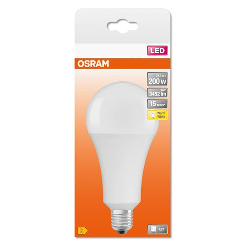 OSRAM LED-Lampe LED STAR CLASSIC A Warmweiß 2700K 24,90W Ersatz für 200W matt E27-Leuchtmittel-LEDVANCE Shop