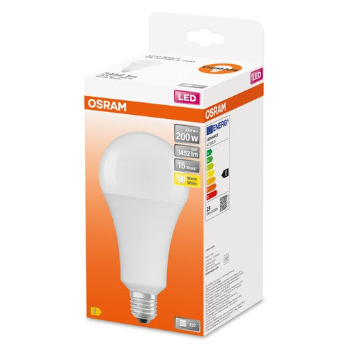 OSRAM LED-Lampe LED STAR CLASSIC A Warmweiß 2700K 24,90W Ersatz für 200W matt E27-Leuchtmittel-LEDVANCE Shop