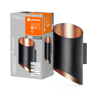 LEDVANCE Wifi SMART+ ORBIS CYLINDRO LED Wandleuchte 20x12,7cm Tunable Weiß 12W / 3000-6500K schwarz-Wandleuchten-LEDVANCE Shop