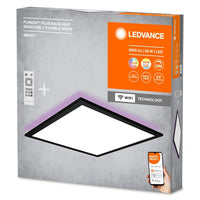 LEDVANCE SMART+ WiFi LED-Rahmen-Panelleuchte, 45cm x 45cm, RGB, inkl. Fernbedienung 27W, 1800lm, schwarz-Deckenleuchten-LEDVANCE Shop