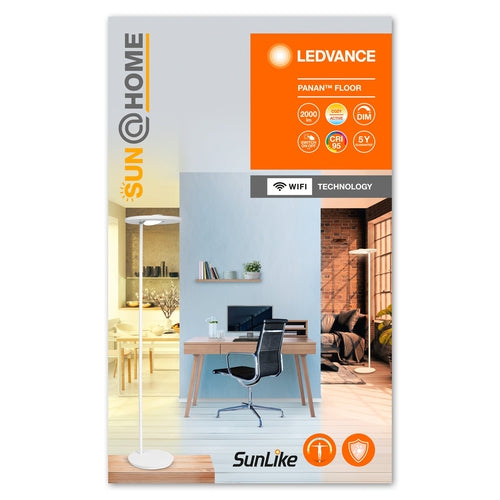 LEDVANCE Wifi SUN@HOME PANAN FLOOR LED Stehlampe 180cm 36W / 2200-5000K weiß-Stehlampen-LEDVANCE Shop