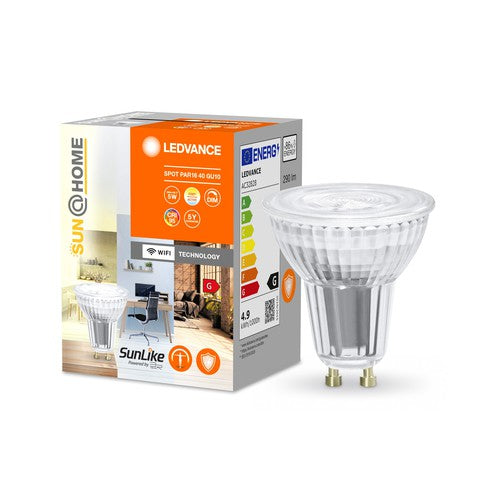 LEDVANCE Wifi SUN@HOME LED SPOT PAR16 dimmbar Tunable Weiß (ex 35W) 4,9W / 2200-5000K GU10-Leuchtmittel-LEDVANCE Shop