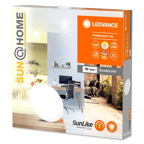 LEDVANCE Wifi SUN@HOME Downlights Deckenleuchte, Ø 225mm 22W / 2200-5000K-Einbaustrahler & Spots-LEDVANCE Shop