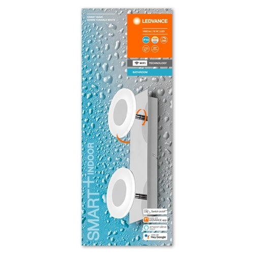 LEDVANCE Wifi SMART+ ORBIS WAVE LED BAD Wandleuchte 32cm Tunable Weiß 15W / 3000-6500K-Wandleuchten-LEDVANCE Shop