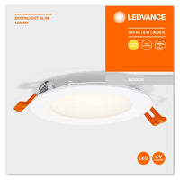 LEDVANCE RECESS SLIM DOWNLIGHT LED Deckenleuchte, Ø 120mm, 220…240V 8W / 3000K Warmweiß-Einbaustrahler & Spots-LEDVANCE Shop