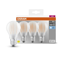 OSRAM LED BASE CLASSIC A Lampe matt (ex 100W) 11W / 4000K Kaltweiß E27, 3er Pack-Leuchtmittel-LEDVANCE Shop