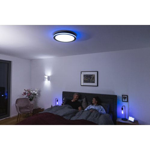 LEDVANCE Wifi SMART+ ORBIS CIRCLE LED Deckenleuchte RGBW mehrfarbig 46cm Tunable Weiß 28W / 3000-6500K schwarz-Deckenleuchten-LEDVANCE Shop
