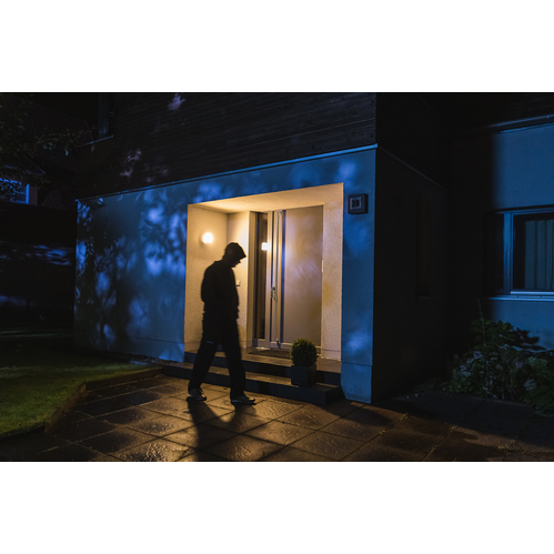 LEDVANCE Wifi SMART+ ROUND CAMERA LED Gartenleuchte mit Kamera Sensor Fernsprech. 15W / 3000K Warmweiß dunkelgrau-Außenwandleuchten-LEDVANCE Shop