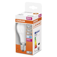 OSRAM Star+ LED-Lampe mit Niedervolt für E27-Sockel, matte Optik ,Kaltweiß (4000K), 600 Lumen, Ersatz für herkömmliche 45W-Leuchtmittel, nicht dimmbar, , E27, 1-er Pack-Leuchtmittel-LEDVANCE Shop