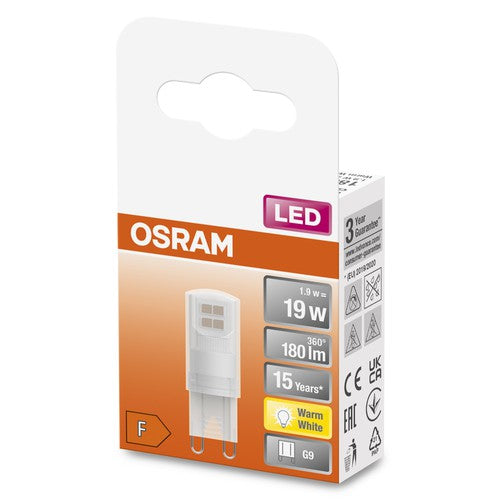 OSRAM LED Stiftsockellampe PIN G9 mit Retrofit-Stecksockel G9 1.9W , Warmweiß-Leuchtmittel-LEDVANCE Shop