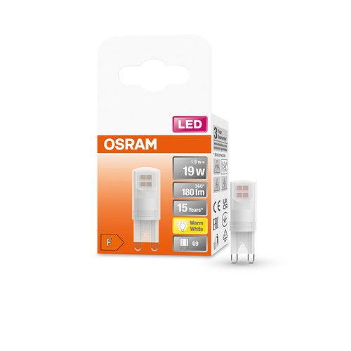 OSRAM LED Stiftsockellampe PIN G9 mit Retrofit-Stecksockel G9 1.9W , Warmweiß-Leuchtmittel-LEDVANCE Shop