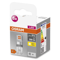 OSRAM LED Stiftsockellampe BASE PIN G9 CL20 non-dimmable 1.9W , Warmweiß 5er Pack-Leuchtmittel-LEDVANCE Shop