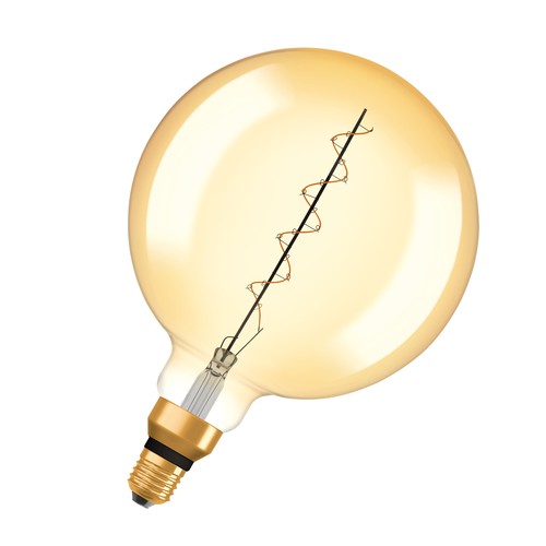 OSRAM Vintage 1906 LED-Lampe, Gold-Tönung, 4,8W, 400lm , Warmweiß , E27-Leuchtmittel-LEDVANCE Shop