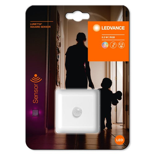 LEDVANCE LUNETTA SQUARE RGB Nachtlicht mit Bewegungssensor, 0,3W-Nachtlichter & Kleinleuchten-LEDVANCE Shop