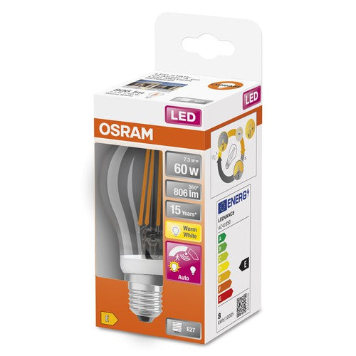OSRAM LED STAR MOTION SENSOR CLASSIC A LED-Speziallampen mit Bewegungssensor, klassische Kolbenform, E27-Leuchtmittel-LEDVANCE Shop