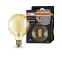 OSRAM Vintage 1906 LED-Lampe, Gold-Tönung, 7W, 600lm , Warmweiß , E27-Leuchtmittel-LEDVANCE Shop