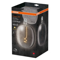 OSRAM Vintage 1906 LED-Lampe, Weißglas, 4,8W, 400lm, E27 , Warmweiß , E27-Leuchtmittel-LEDVANCE Shop