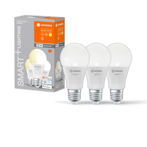 LEDVANCE SMART+ WIFI LED-Lampe, gefrostet, 9W, 806lm, 3-Pack-Leuchtmittel-LEDVANCE Shop