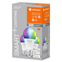 LEDVANCE WIFI SMART+ LED-Lampe, gefrostet, RGB, 9W, 806lm, E27, 3er-Pack-Leuchtmittel-LEDVANCE Shop