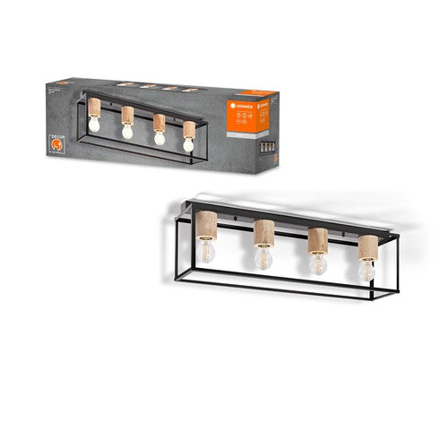 LEDVANCE DECOR Nairobi Deckenleuchte, schwarz, E27-Sockel-Deckenleuchten-LEDVANCE Shop