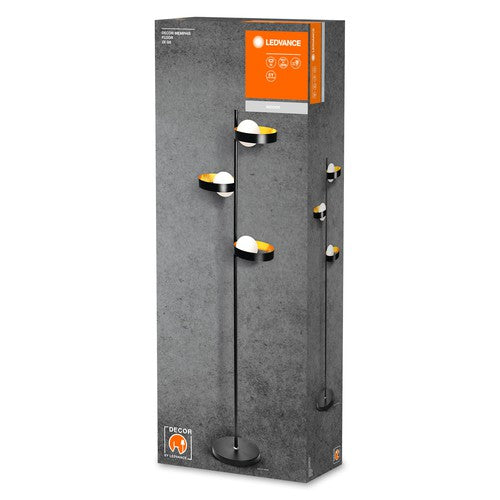 LEDVANCE DECOR Memphis Stehleuchte, schwarz/gold, G9-Sockel-Stehlampen-LEDVANCE Shop