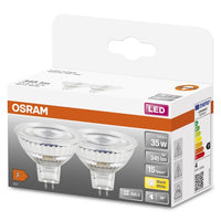 OSRAM Star LED Reflektorlampe für GU5.3-Sockel, klares Glas ,Warmweiß (2700K), 345 Lumen, Ersatz für herkömmliche 35W-Leuchtmittel, nicht dimmbar, 2-er Pack-Leuchtmittel-LEDVANCE Shop