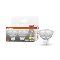 OSRAM Star LED Reflektorlampe für GU5.3-Sockel, klares Glas ,Warmweiß (2700K), 345 Lumen, Ersatz für herkömmliche 35W-Leuchtmittel, nicht dimmbar, 2-er Pack-Leuchtmittel-LEDVANCE Shop