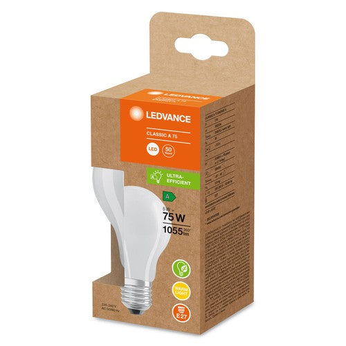 LEDVANCE LED Lampe Energieeffizienzklasse A Filament Classic Matt, 5W/3000K, E27-Leuchtmittel-LEDVANCE Shop