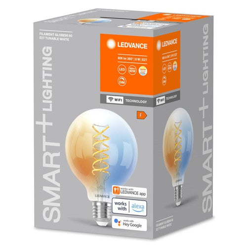 LEDVANCE SMART+ WIFI LED-Lampe, Weißglas, 8W, 806lm, E27-Leuchtmittel-LEDVANCE Shop