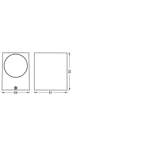 LEDVANCE ENDURA Square Down Außen-Wandleuchte, weiß, GU10-Außenwandleuchten-LEDVANCE Shop