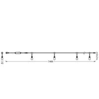 LEDVANCE SMART+ Outdoor WiFi-Lichterkette, 4,5W, schwarz-Lichtbänder & Stripes-LEDVANCE Shop