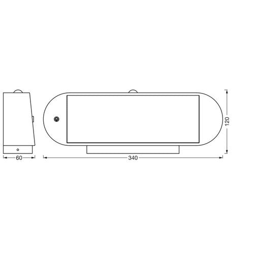 LEDVANCE ENDURA Style Oval Solar-Wandleuchte, Sensor, 4000K-Außenwandleuchten-LEDVANCE Shop