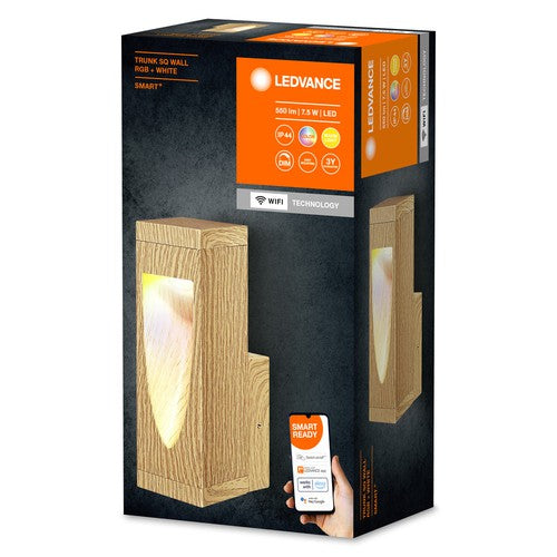 LEDVANCE SMART+ Outdoor WiFi-Wandleuchte 7,5W, 600lm, Holz-Außenwandleuchten-LEDVANCE Shop
