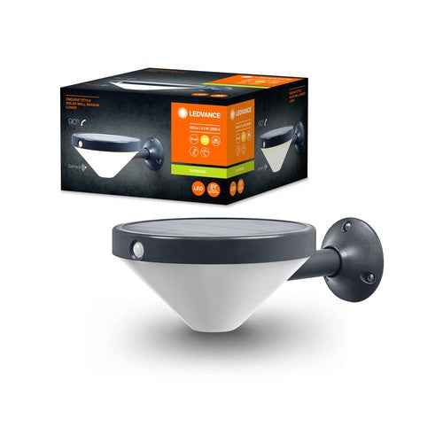 LEDVANCE ENDURA Style Solar-Wandleuchte Lunar, Sensor, 3000K-Außenwandleuchten-LEDVANCE Shop