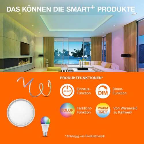 LEDVANCE Wifi SMART+ WALL CAMERA CONTROL Gartenleuchte mit HD Kamera Sensor 16W / 3000K Warmweiß-Außenwandleuchten-LEDVANCE Shop