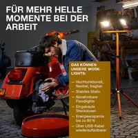 LEDVANCE WORKLIGHT CHARGE MOBILE BATTERY Baustrahler 1x30W 2x5W / 4000K-Mobile Arbeitsleuchten-LEDVANCE Shop