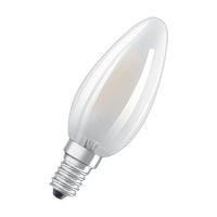 OSRAM Retrofit Classic B LED Lampe Kerzenform dimmbar matt (ex 60W) 6,5W / 2700K Warmweiß E14-Leuchtmittel-LEDVANCE Shop