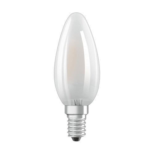 OSRAM Retrofit Classic B LED Lampe Kerzenform dimmbar matt (ex 60W) 6,5W / 2700K Warmweiß E14-Leuchtmittel-LEDVANCE Shop