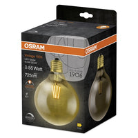 OSRAM Vintage 1906® GLOBE LED Lampe dimmbar (ex 55W) 7W / 2500K Warmweiß E27 Gold Optik-Leuchtmittel-LEDVANCE Shop