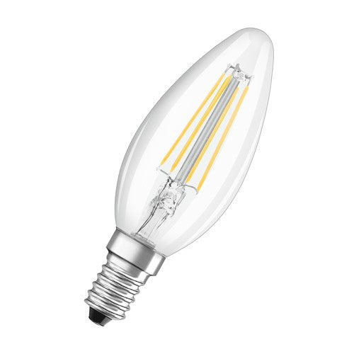 OSRAM Classic B LED Lampe three step dimmbar Kerzenform (ex 40W) 4W / 2700K Warmweiß E14-Leuchtmittel-LEDVANCE Shop