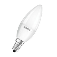 OSRAM LED Base LED Lampe Kerzenform matt (ex 40W) 5,5W / 4000K Kaltweiß E14 4er Pack-Leuchtmittel-LEDVANCE Shop