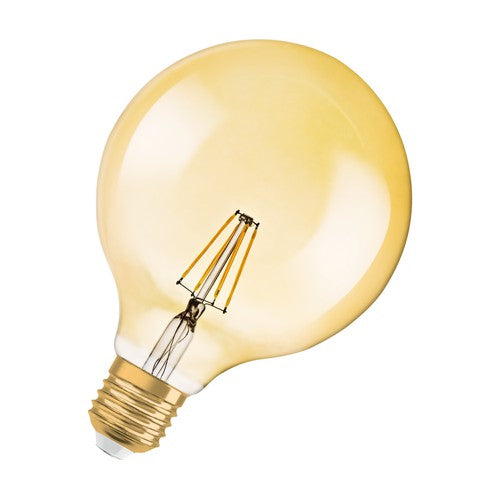 OSRAM Vintage 1906® GLOBE LED Lampe dimmbar (ex 55W) 7W / 2500K Warmweiß E27 Gold Optik-Leuchtmittel-LEDVANCE Shop