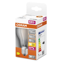 OSRAM LED Retrofit Classic A LED Lampe matt dimmbar (ex 75W) 9W / 2700K Warmweiß E27-Leuchtmittel-LEDVANCE Shop