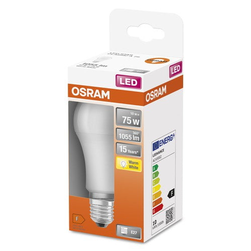 OSRAM LED STAR Classic A LED Lampe matt (ex 75W) 10W / 2700K Warmweiß E27-Leuchtmittel-LEDVANCE Shop