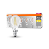 OSRAM LED Base Classic LED Lampe Filament (ex 40W) 4W / 2700K Warmweiß E14, 5er Pack-Leuchtmittel-LEDVANCE Shop