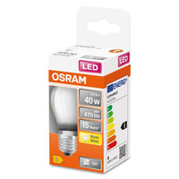 OSRAM LED Retrofit Classic P LED Lampe matt (ex 40W) 4W / 2700K Warmweiß E27-Leuchtmittel-LEDVANCE Shop