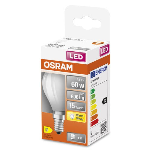OSRAM LED Retrofit CLASSIC P 60 5.5 W/2700 K E14 , Warmweiß-Leuchtmittel-LEDVANCE Shop