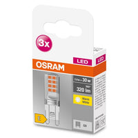 OSRAM LED Base Stiftsockellampe LED Lampe (ex 30W) 2,6W / 2700K Warmweiß PIN G9 3er Pack-Leuchtmittel-LEDVANCE Shop